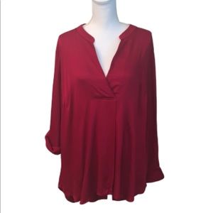 Daniel Rainn red blouse top